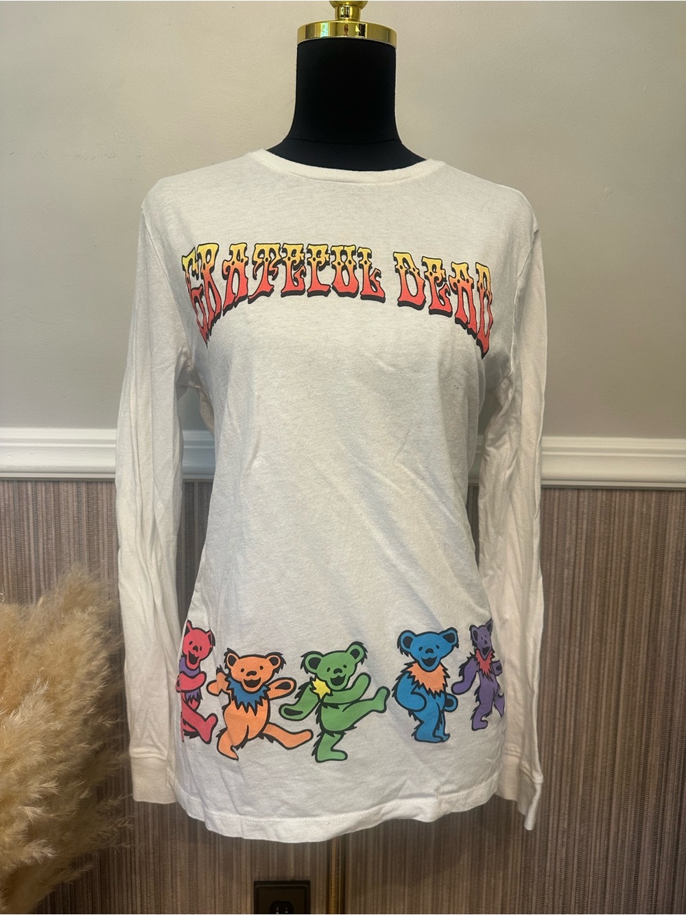 Grateful Dead Women's White Long-Sleeve Graphic Tee